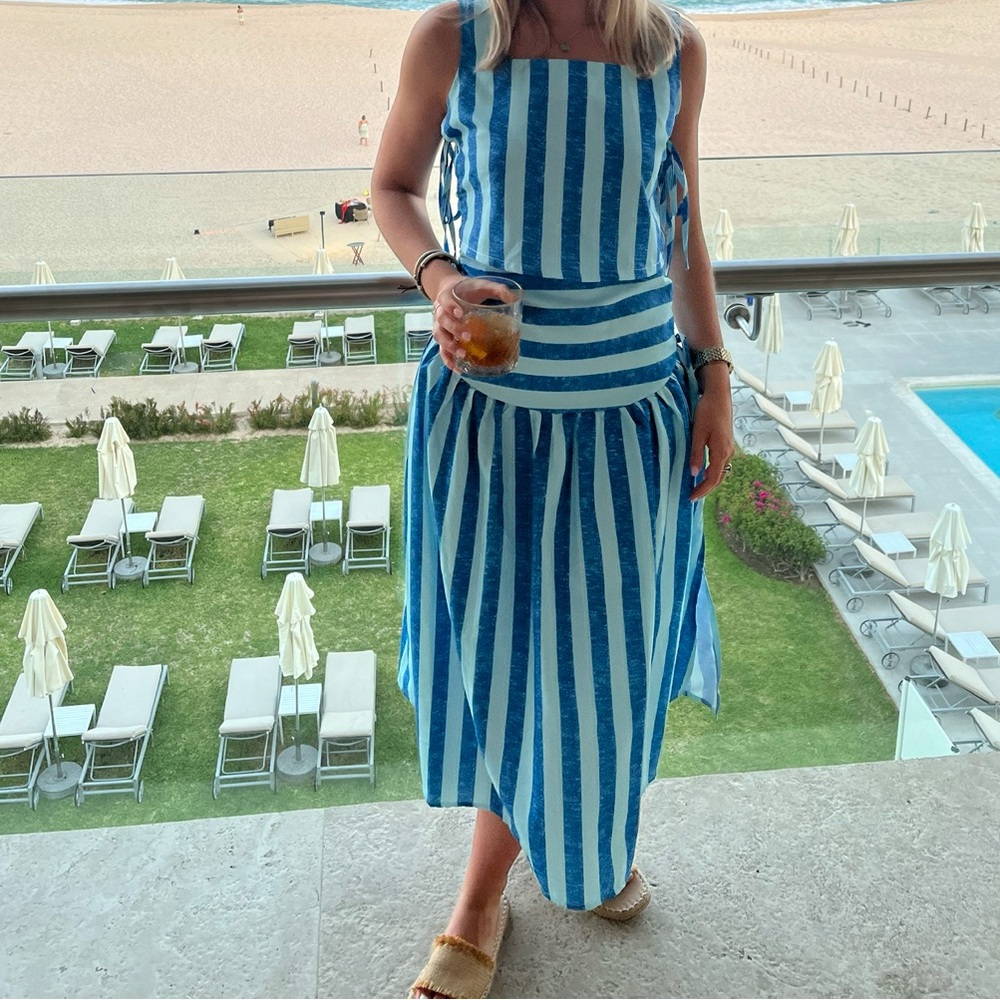 Blue Striped Set